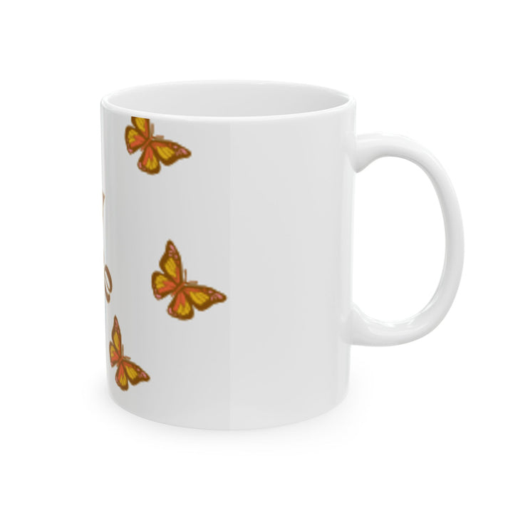 Butterfly 'Fly Free' Ceramic Mug - Inspiring Drinkware for Nature Lovers