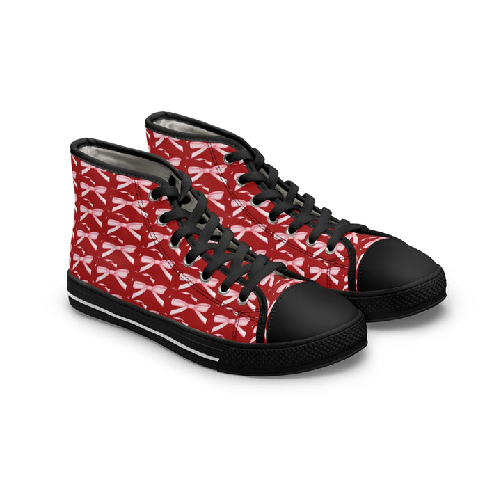 Women’s High Top Sneakers with Cheerful Dragonfly Print