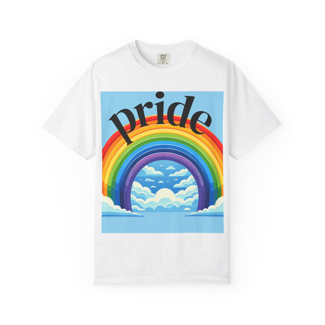 Pride Rainbow T-Shirt | Unisex Garment-Dyed Tee | LGBTQ+ Style, Casual Wear, Gift for Pride Month, Summer Fashion