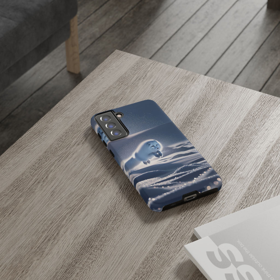 Cute Arctic Fox Phone Case – Tough Protective Cover for Animal Lovers