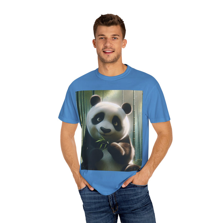Cute Panda Unisex Garment-Dyed T-Shirt | Casual Animal Lover Tee