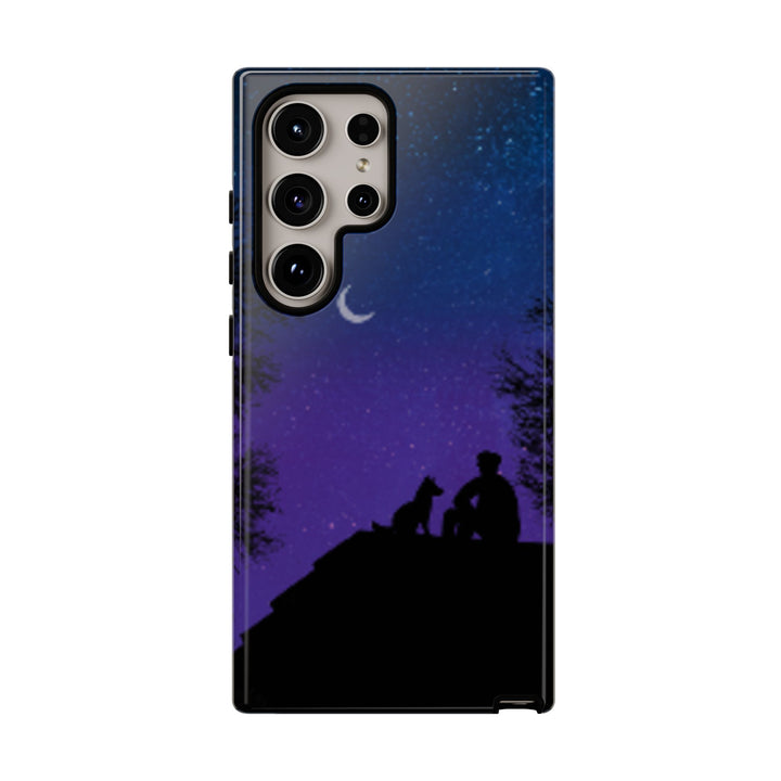 Starry Night Phone Case for Dog Lovers