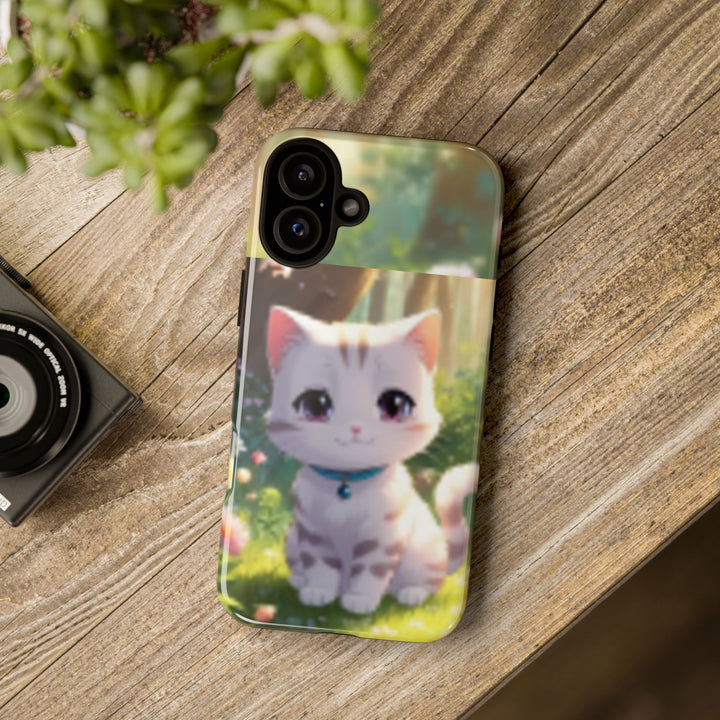 Cute Ai Cat Phone Case - Tough Protection with Floral Design for Cat Lovers