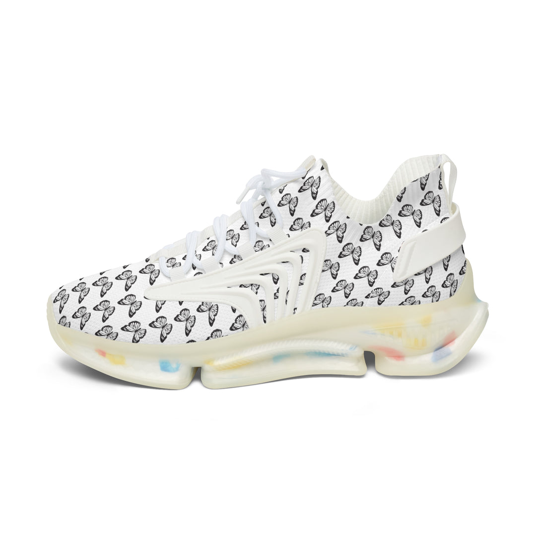 Butterfly Pattern Women's Mesh Sneakers - Lightweight and Stylish Athletic Shoes