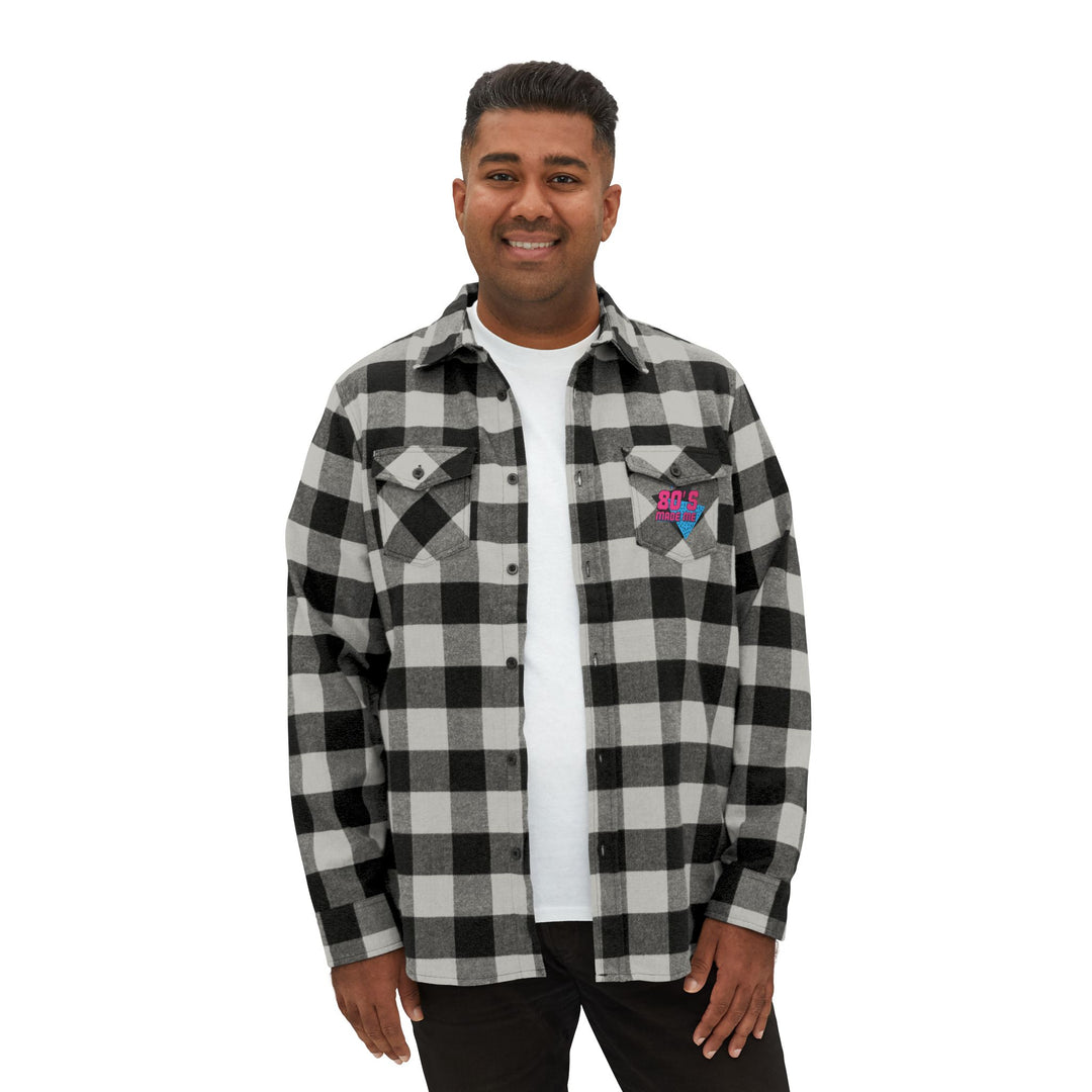 80s Inspired Unisex Flannel Shirt - Retro Cozy Casual Wear