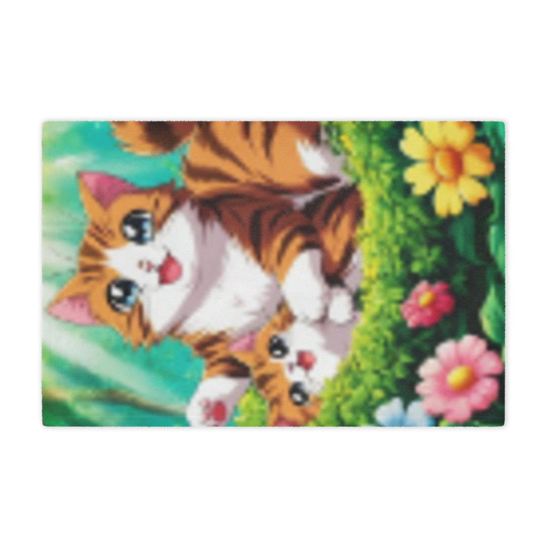 Cozy Cat Minky Blanket - Cute Kitten Design for Pet Lovers