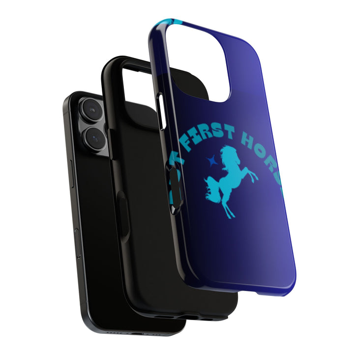 But First Horses Phone Case – Durable Tough Case for Horse Lovers