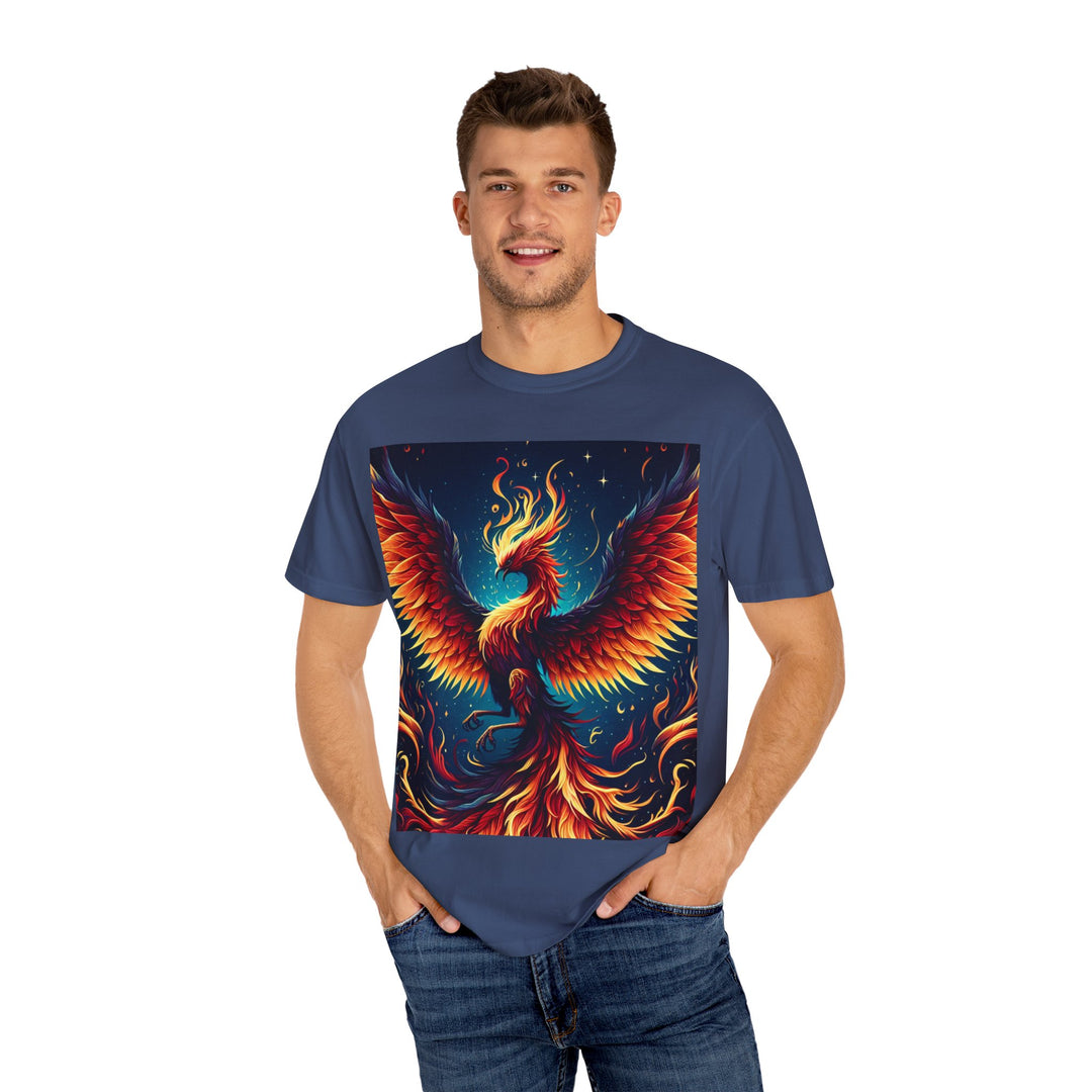 Phoenix Fire Unisex T-Shirt - Artistic Flame Design, Graphic Tee, Trendy Apparel, Gift for Art Lovers, Summer Fashion