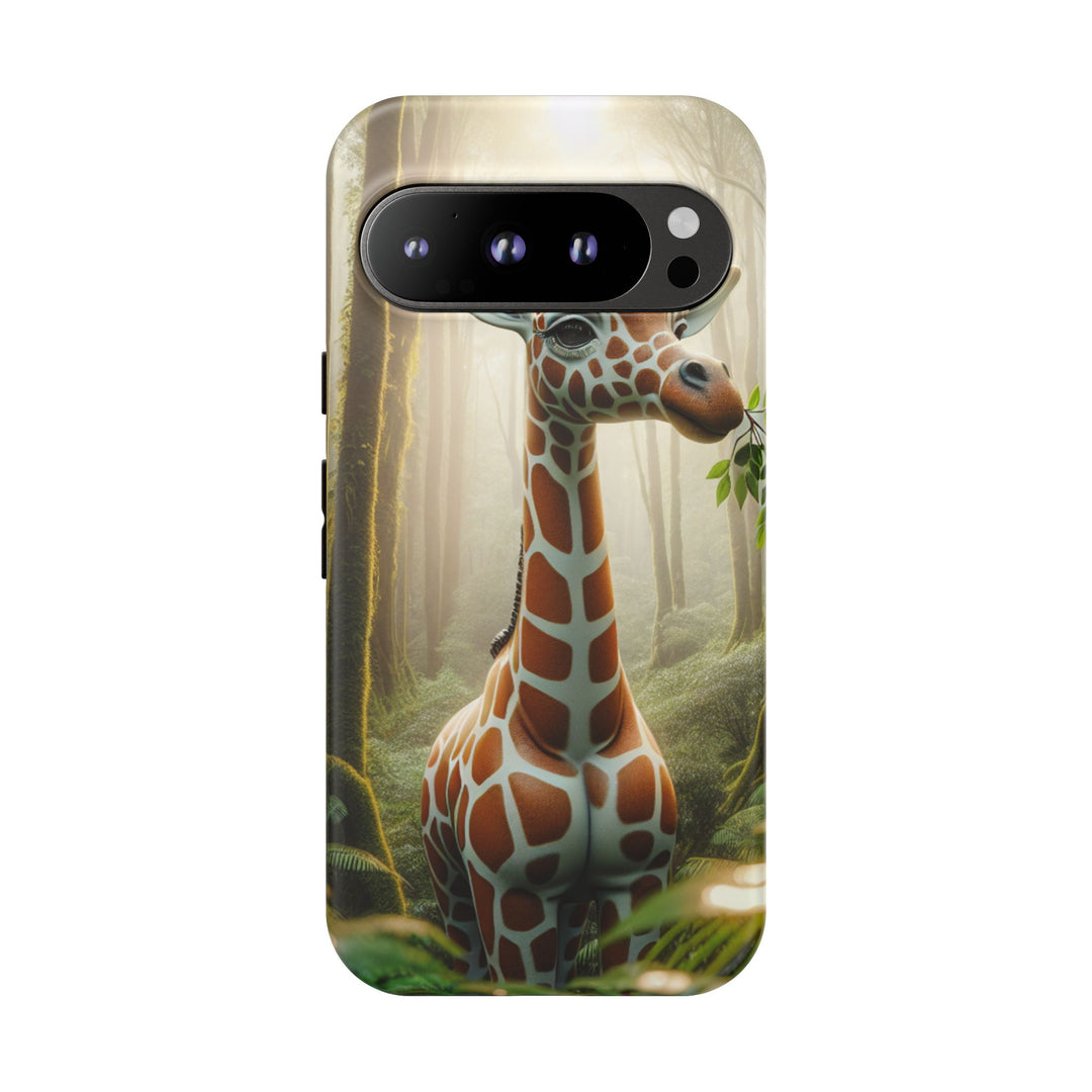 Giraffe Tough Phone Case - Cute Animal Design for Nature Lovers