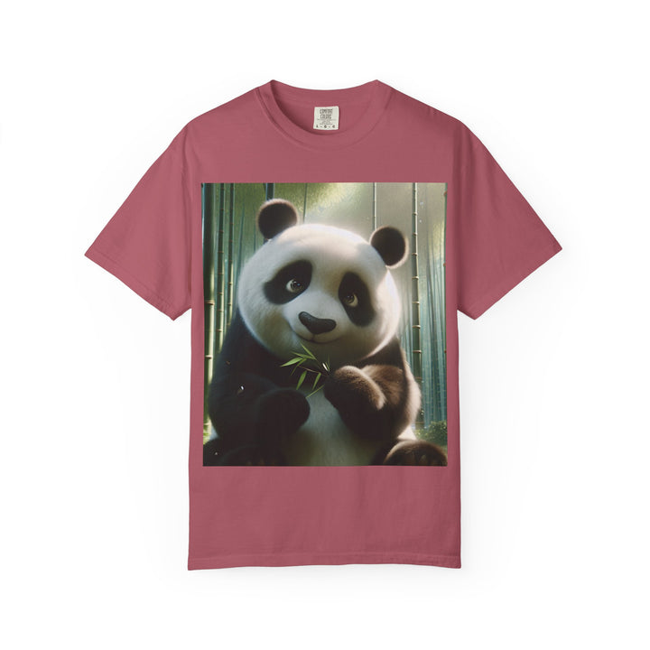 Cute Panda Unisex Garment-Dyed T-Shirt | Casual Animal Lover Tee