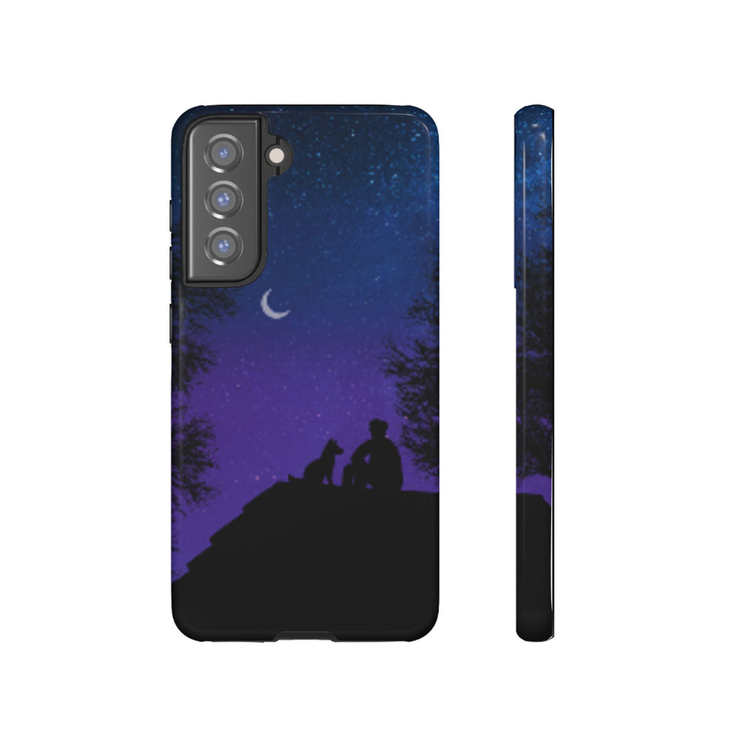 Starry Night Phone Case for Dog Lovers