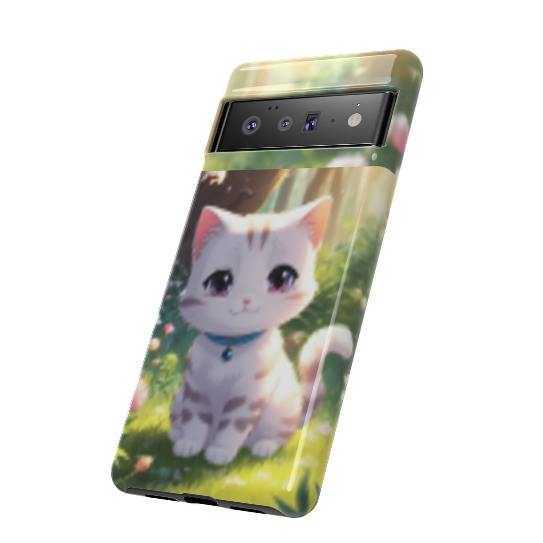 Cute Ai Cat Phone Case - Tough Protection with Floral Design for Cat Lovers