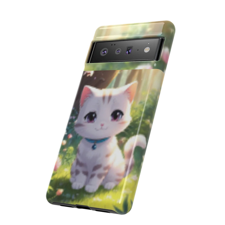 Cute Ai Cat Phone Case - Tough Protection with Floral Design for Cat Lovers