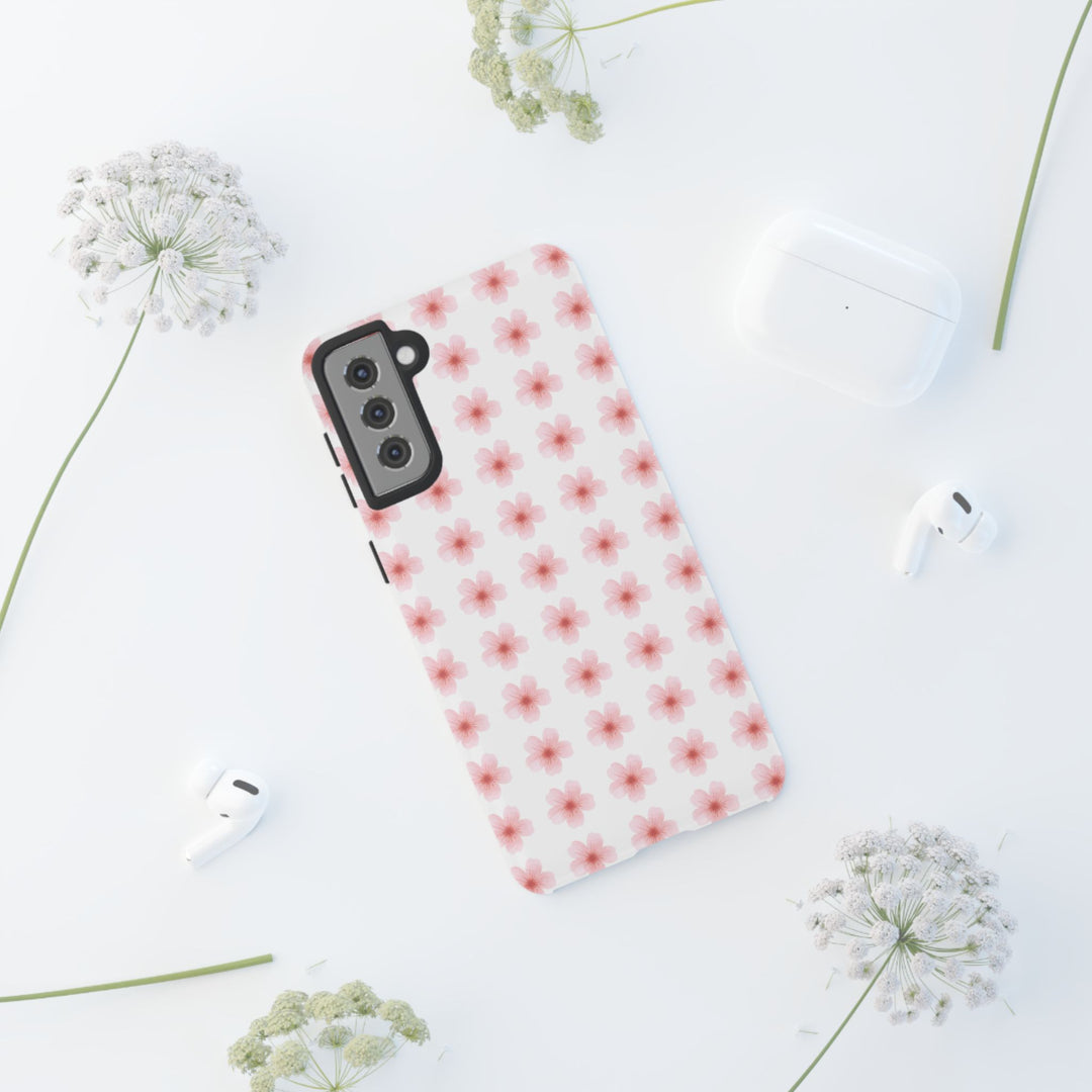Cherry Blossom Tough Phone Case - Floral Design for Spring & Summer