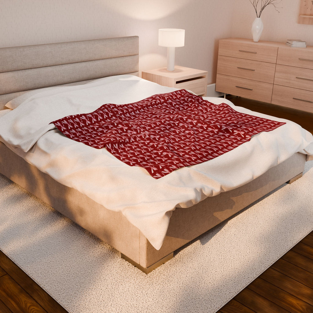 Cozy Velveteen Plush Blanket - Luxurious Warmth for Home & Holidays