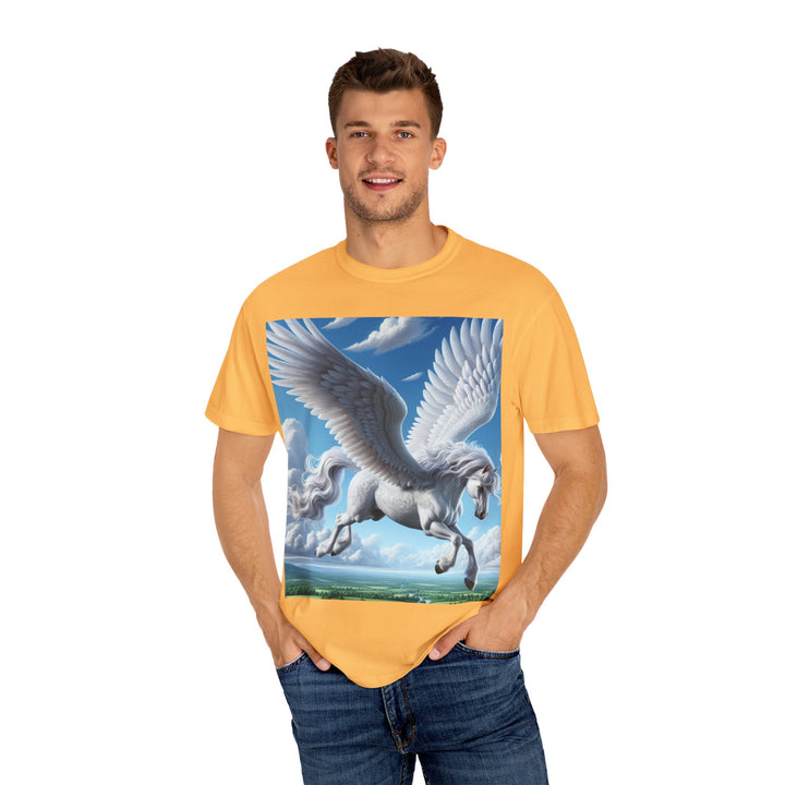 Mythical Pegasus Unisex Garment-Dyed T-shirt | Dreamy Fantasy Art Tee