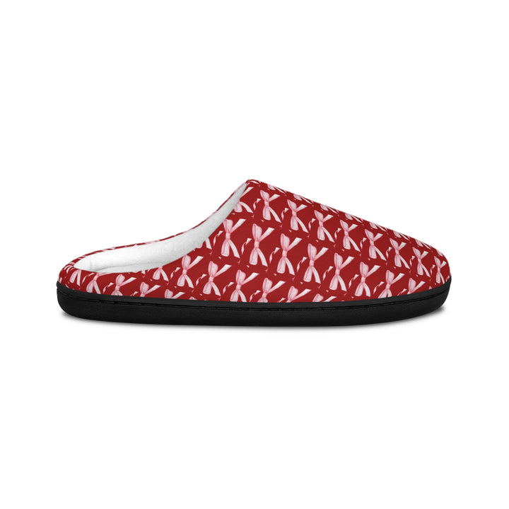 Cozy Women's Indoor Slippers - Red Ballet Design for Relaxation & Comfort
