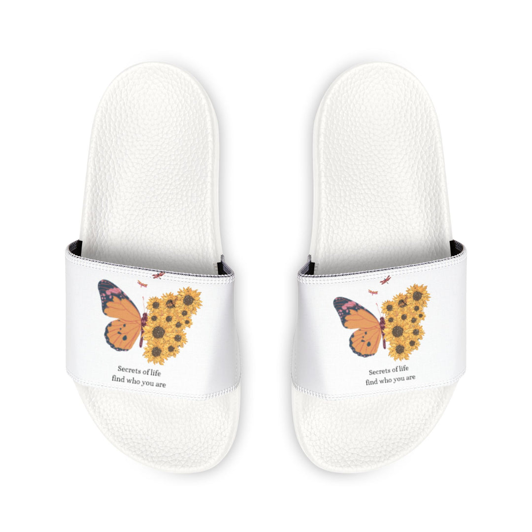 Women's Butterfly & Sunflower Slide Sandals - Comfortable Summer Footwear