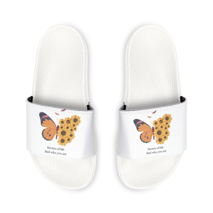 Women's Butterfly & Sunflower Slide Sandals - Comfortable Summer Footwear