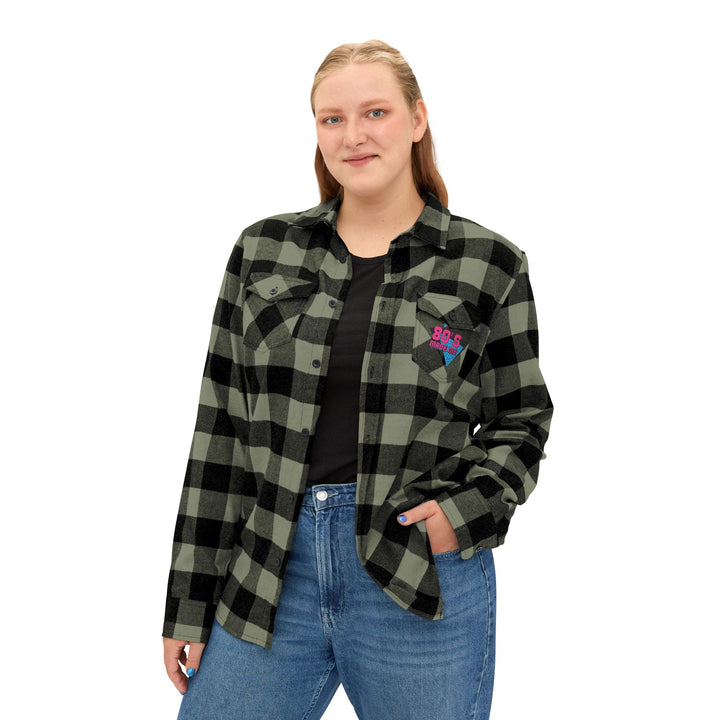80s Inspired Unisex Flannel Shirt - Retro Cozy Casual Wear