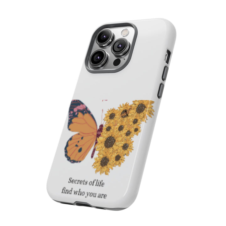Butterfly & Sunflower Phone Case - "Secrets of Life" Design