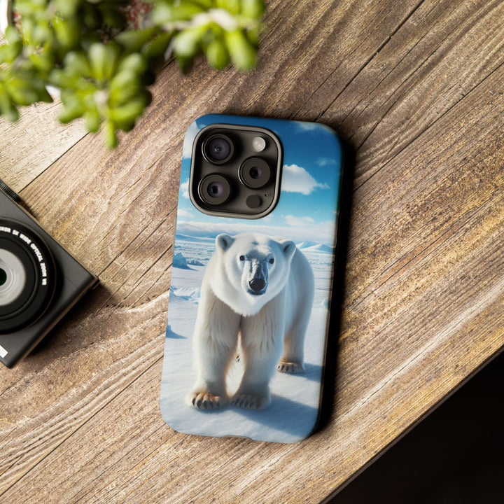 Polar Bear Tough Phone Case - Durable Protector with Arctic Design