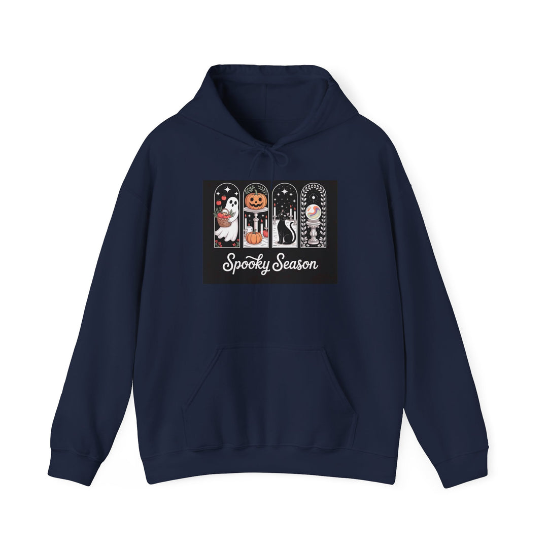 Spooky Season Unisex Hoodie, Halloween Sweatshirt, Cozy Fall Apparel, Casual Layering Piece, Perfect Gift for Halloween Lovers