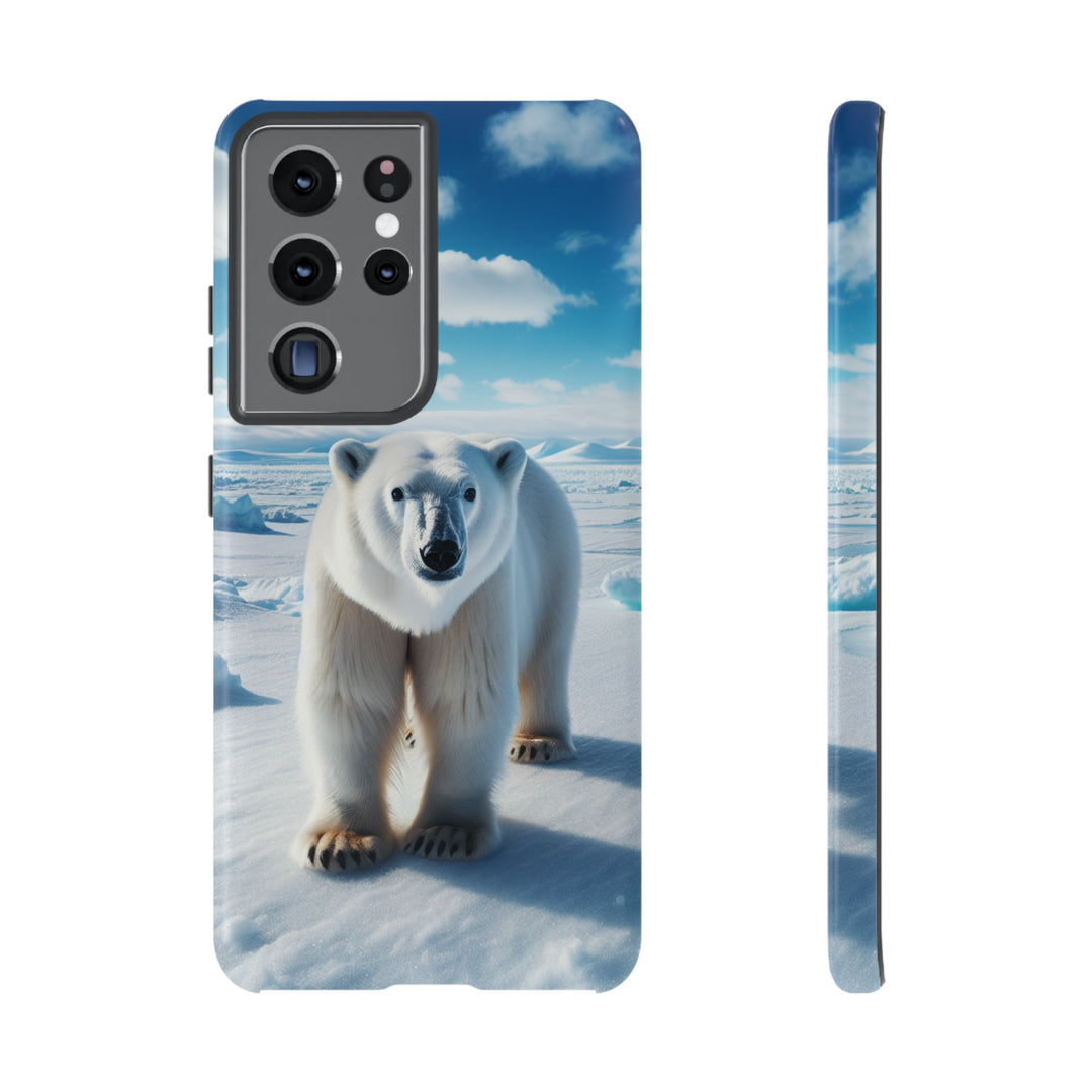 Polar Bear Tough Phone Case - Durable Protector with Arctic Design