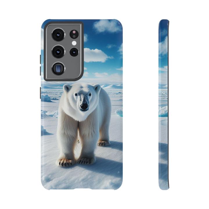 Polar Bear Tough Phone Case - Durable Protector with Arctic Design