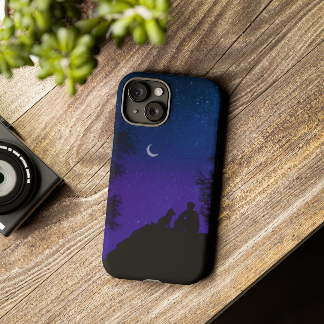 Starry Night Phone Case for Dog Lovers