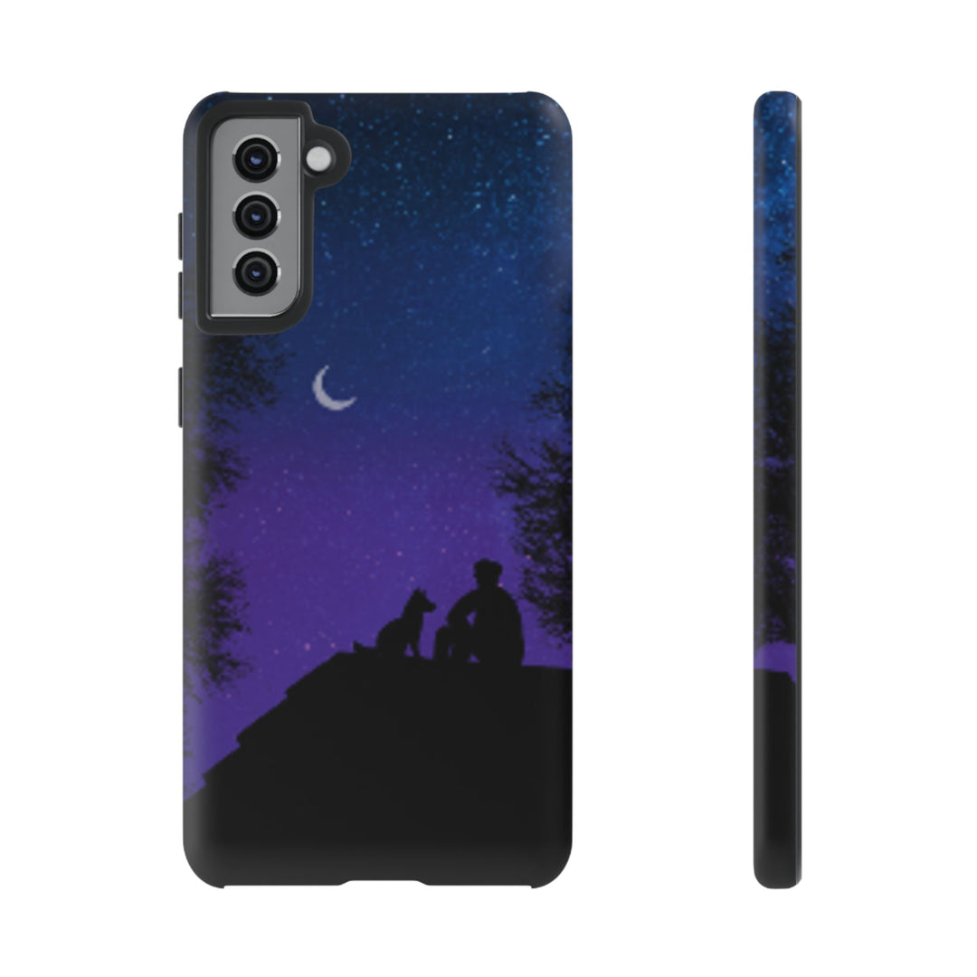 Starry Night Phone Case for Dog Lovers