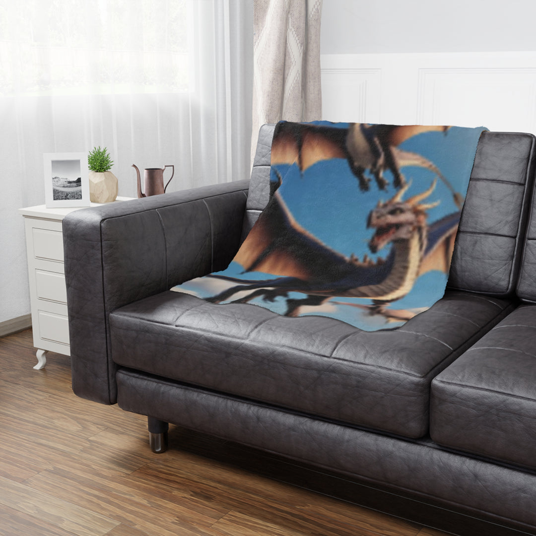 Cozy Dragon Minky Blanket - Perfect for Kids and Fantasy Lovers