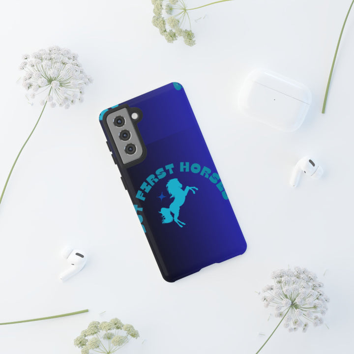But First Horses Phone Case – Durable Tough Case for Horse Lovers