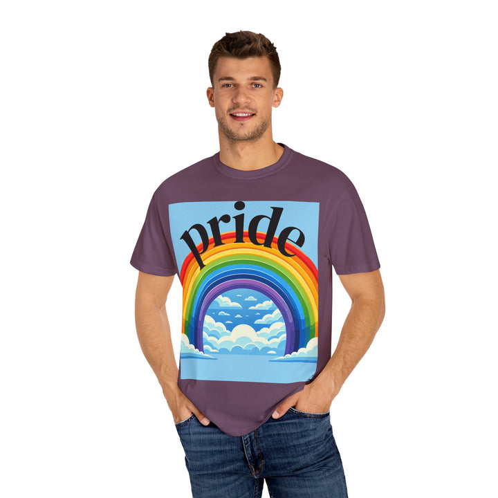 Pride Rainbow T-Shirt | Unisex Garment-Dyed Tee | LGBTQ+ Style, Casual Wear, Gift for Pride Month, Summer Fashion