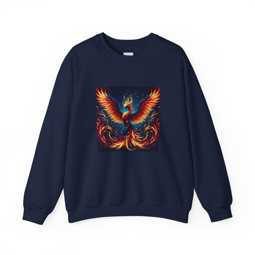 Fiery Phoenix Sweatshirt - Cozy Unisex Crewneck, Gift for Art Lovers