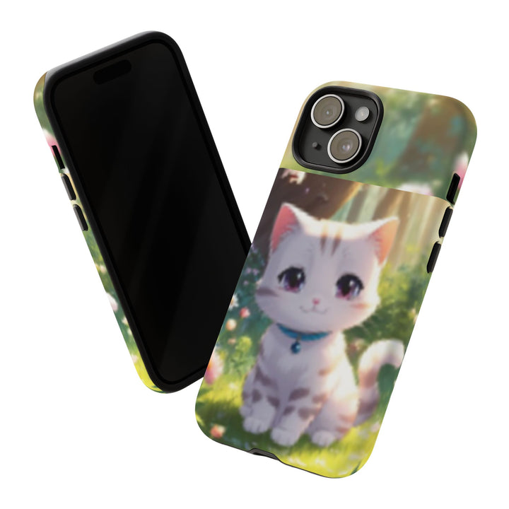 Cute Ai Cat Phone Case - Tough Protection with Floral Design for Cat Lovers