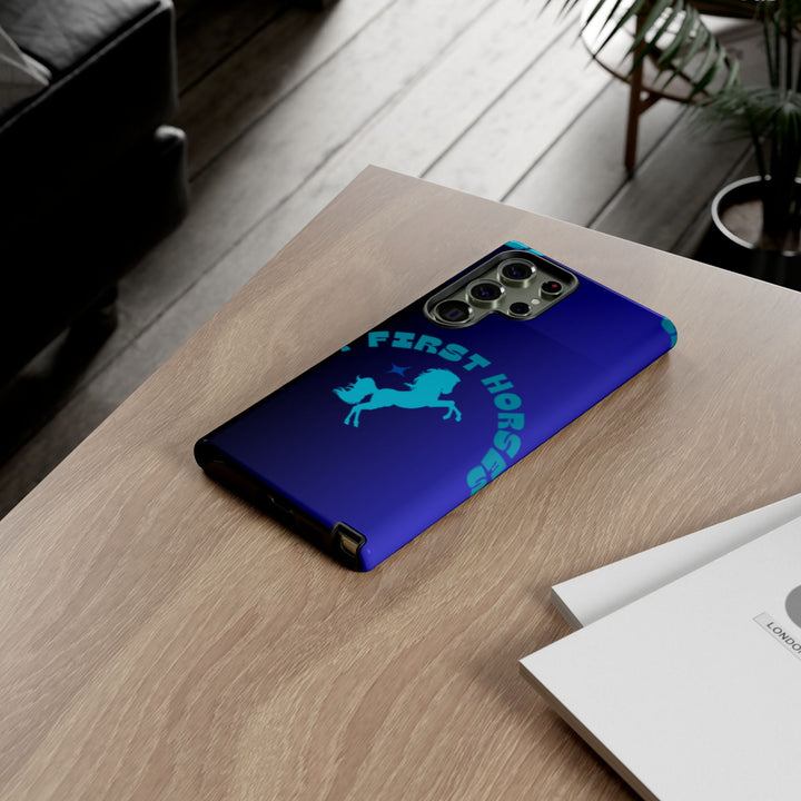 But First Horses Phone Case – Durable Tough Case for Horse Lovers