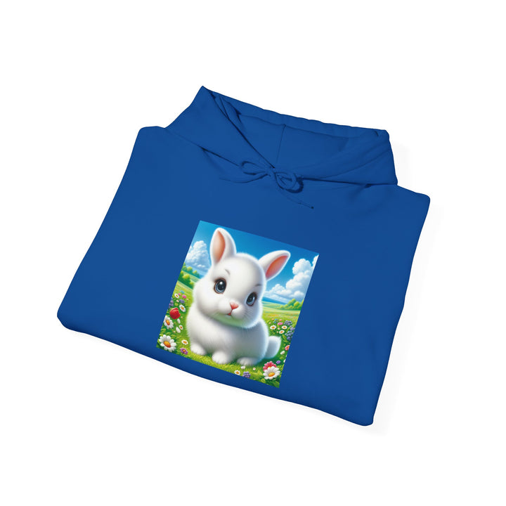 Cute Bunny Hooded Sweatshirt for Animal Lovers, Cozy Apparel for Spring, Easter Gift, Gift for Kids, Casual Wear