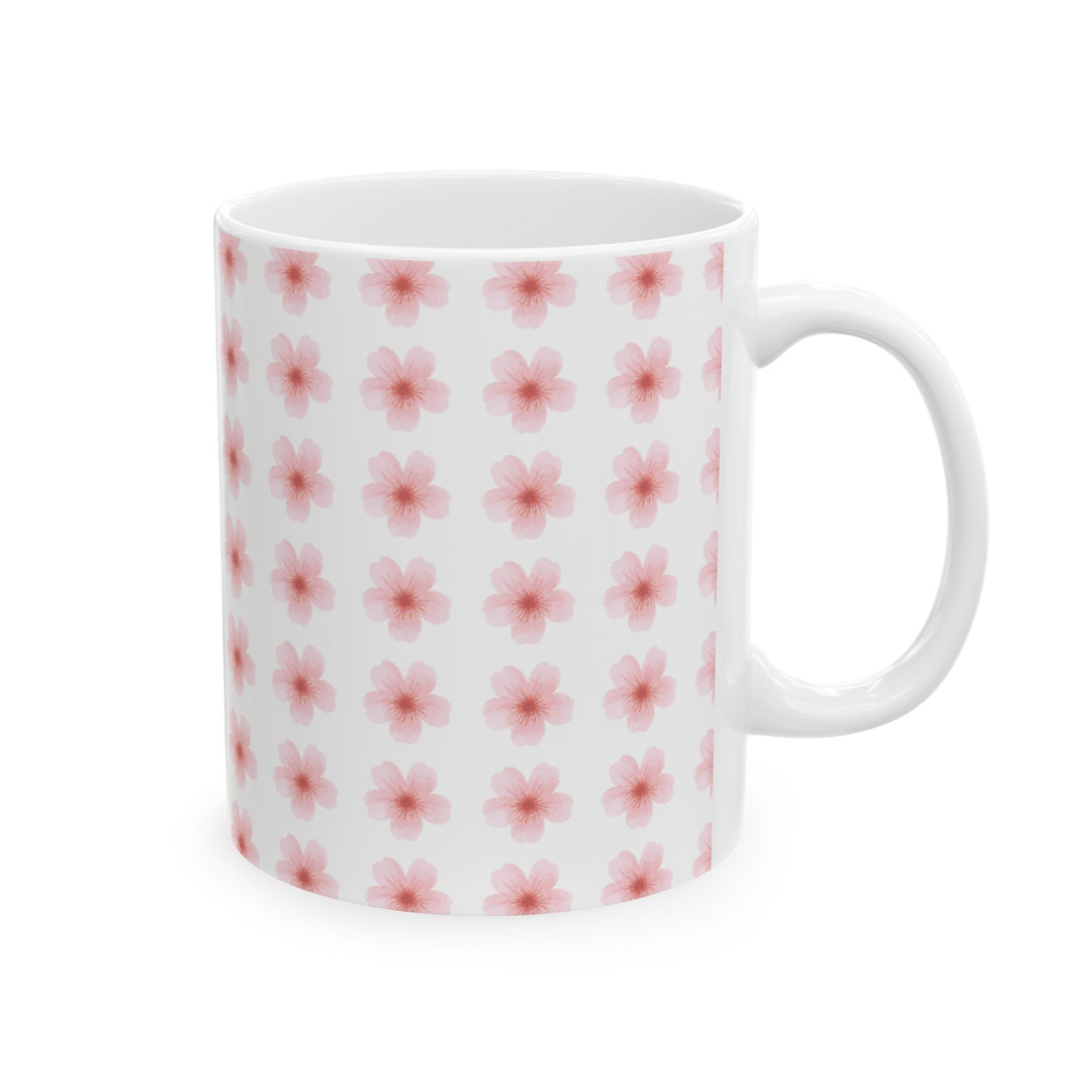 Blossom Print Ceramic Mug | Floral Coffee Cup | 11oz & 15oz