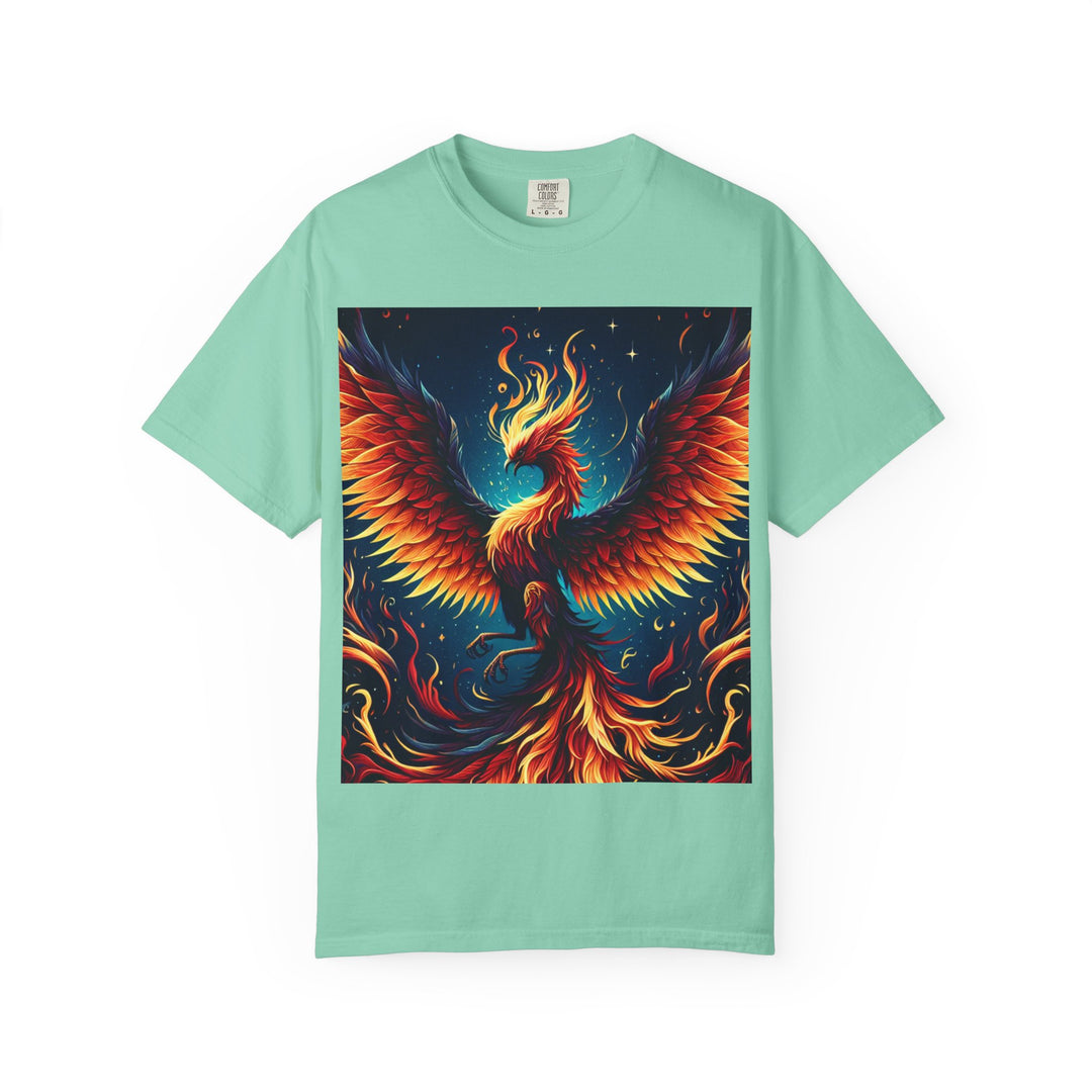 Phoenix Fire Unisex T-Shirt - Artistic Flame Design, Graphic Tee, Trendy Apparel, Gift for Art Lovers, Summer Fashion