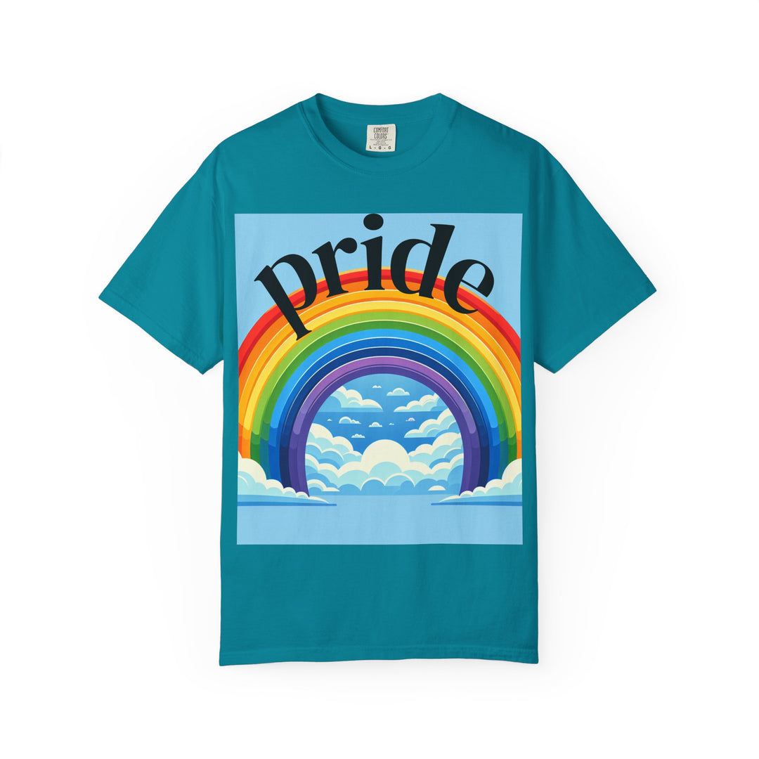 Pride Rainbow T-Shirt | Unisex Garment-Dyed Tee | LGBTQ+ Style, Casual Wear, Gift for Pride Month, Summer Fashion