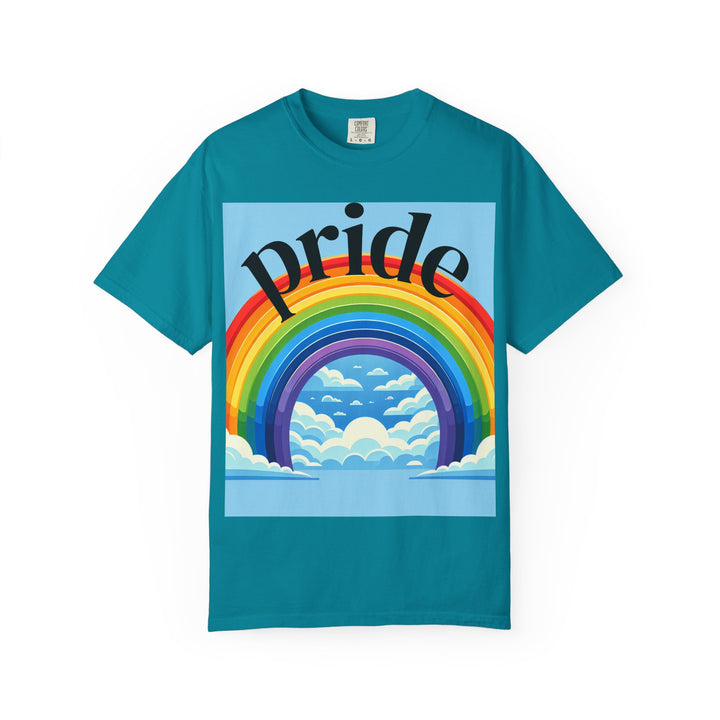 Pride Rainbow T-Shirt | Unisex Garment-Dyed Tee | LGBTQ+ Style, Casual Wear, Gift for Pride Month, Summer Fashion