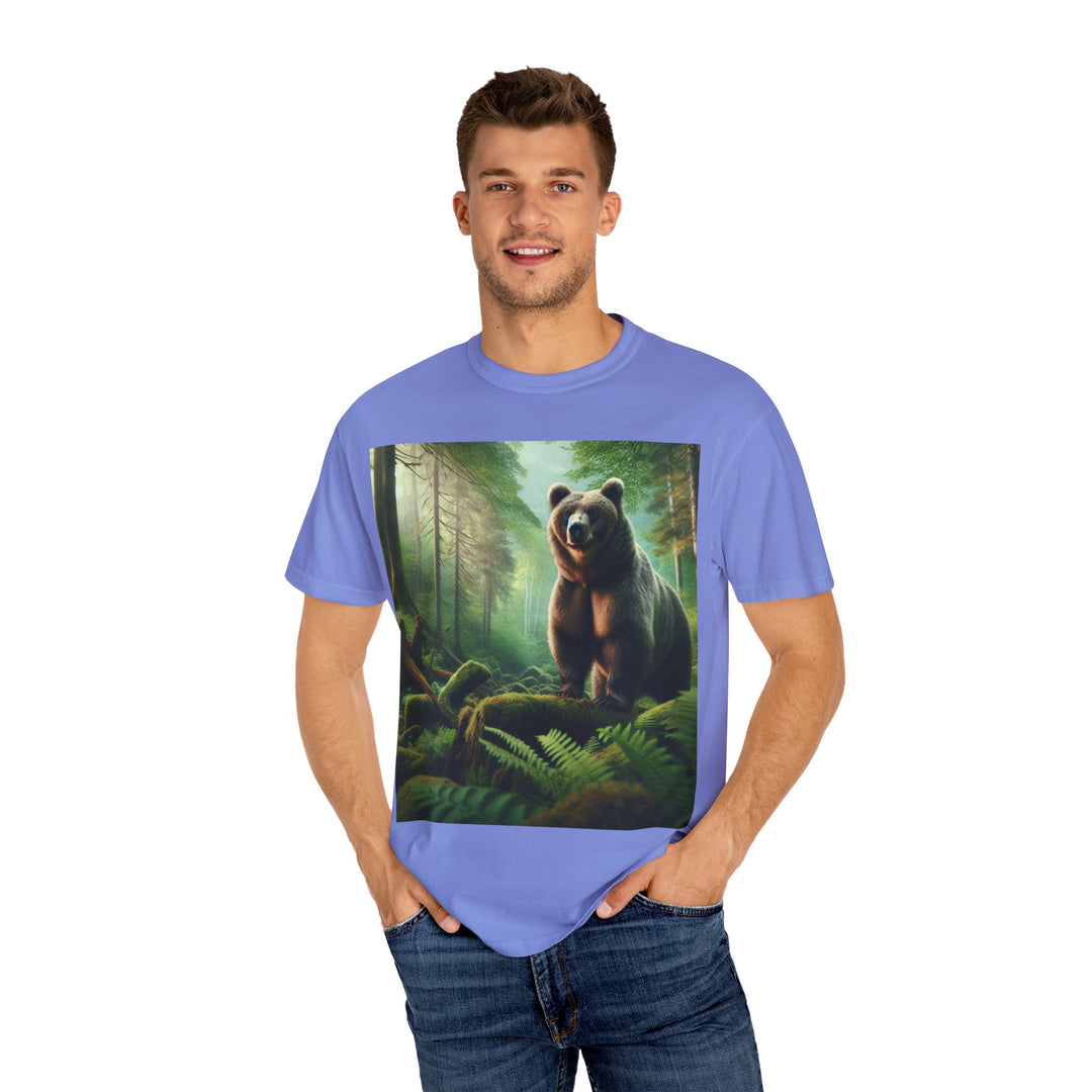 Nature-Inspired Unisex Bear Graphic Tee - Ideal for Outdoor Enthusiasts