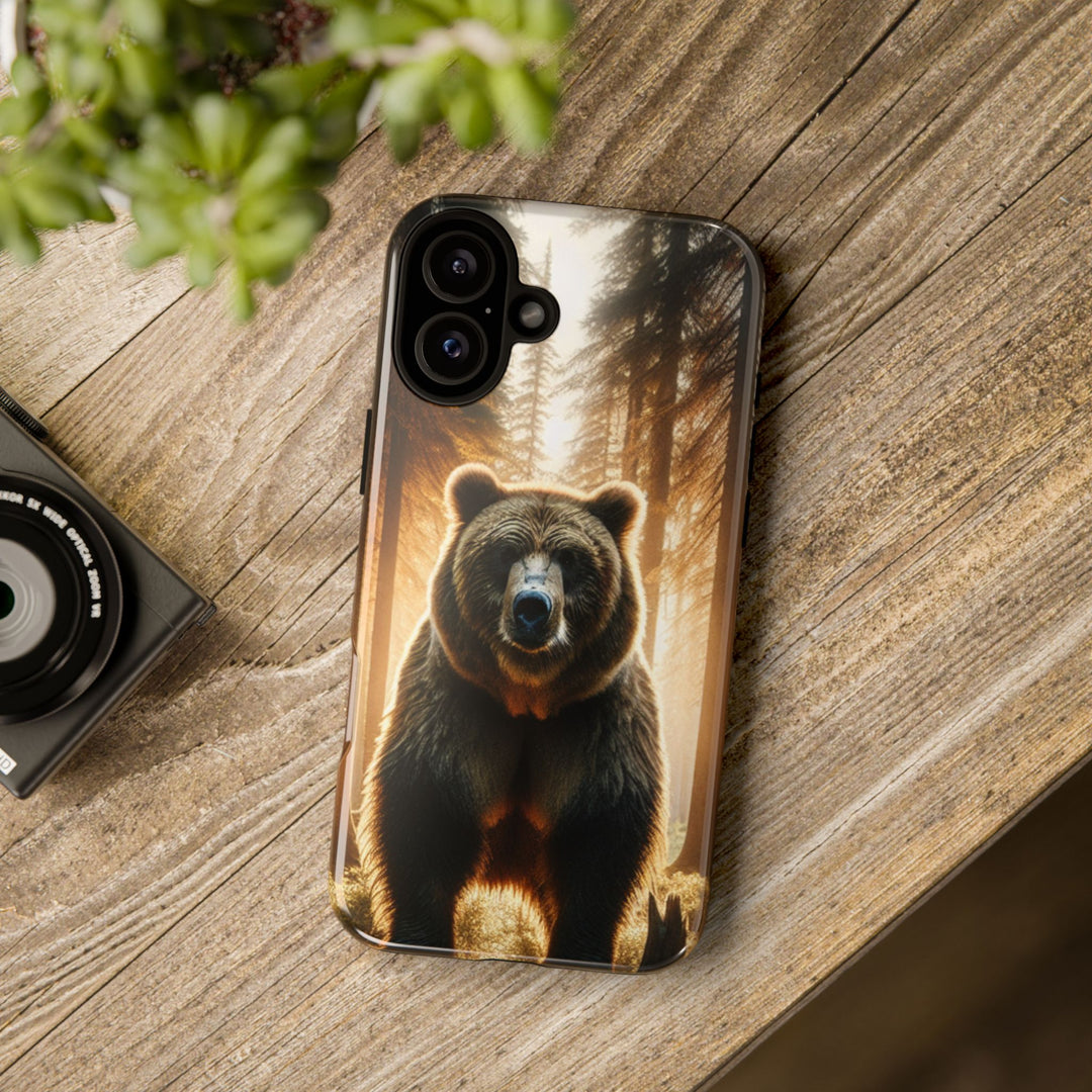 Wildlife Phone Case - Tough Cases with Bear Design, Nature Lover Gift, Animal-Themed Accessories, Eco-Friendly Tech Protection
