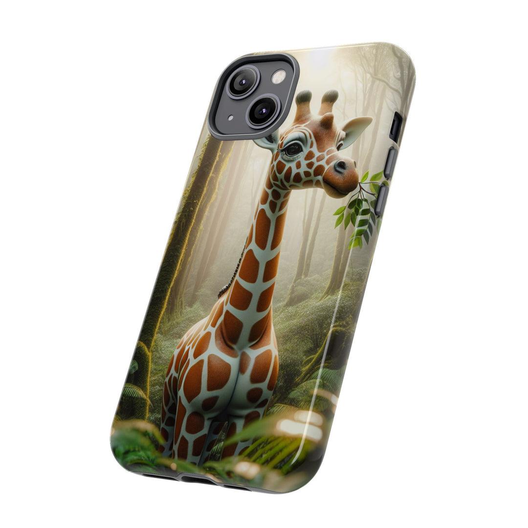Giraffe Tough Phone Case - Cute Animal Design for Nature Lovers