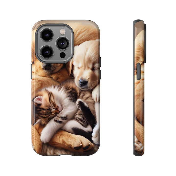 Cute Pets Phone Case - Adorable Dog and Cat Design for Animal Lovers