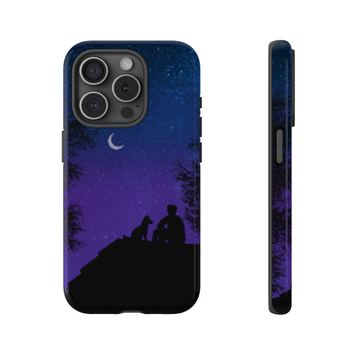 Starry Night Phone Case for Dog Lovers