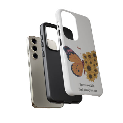 Butterfly & Sunflower Phone Case - "Secrets of Life" Design