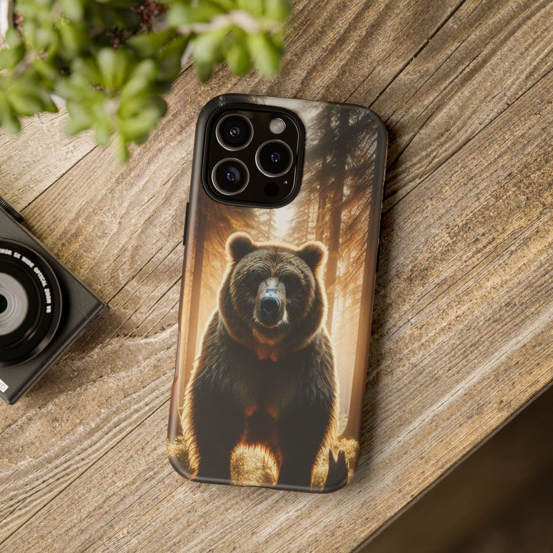 Wildlife Phone Case - Tough Cases with Bear Design, Nature Lover Gift, Animal-Themed Accessories, Eco-Friendly Tech Protection