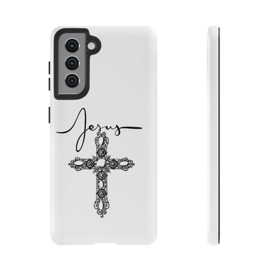 Stylish Tough Case with Jesus Design - Faith-Inspired Phone Cover, Christian Gift, Custom Phone Accessory, Unique Cell Phone Case